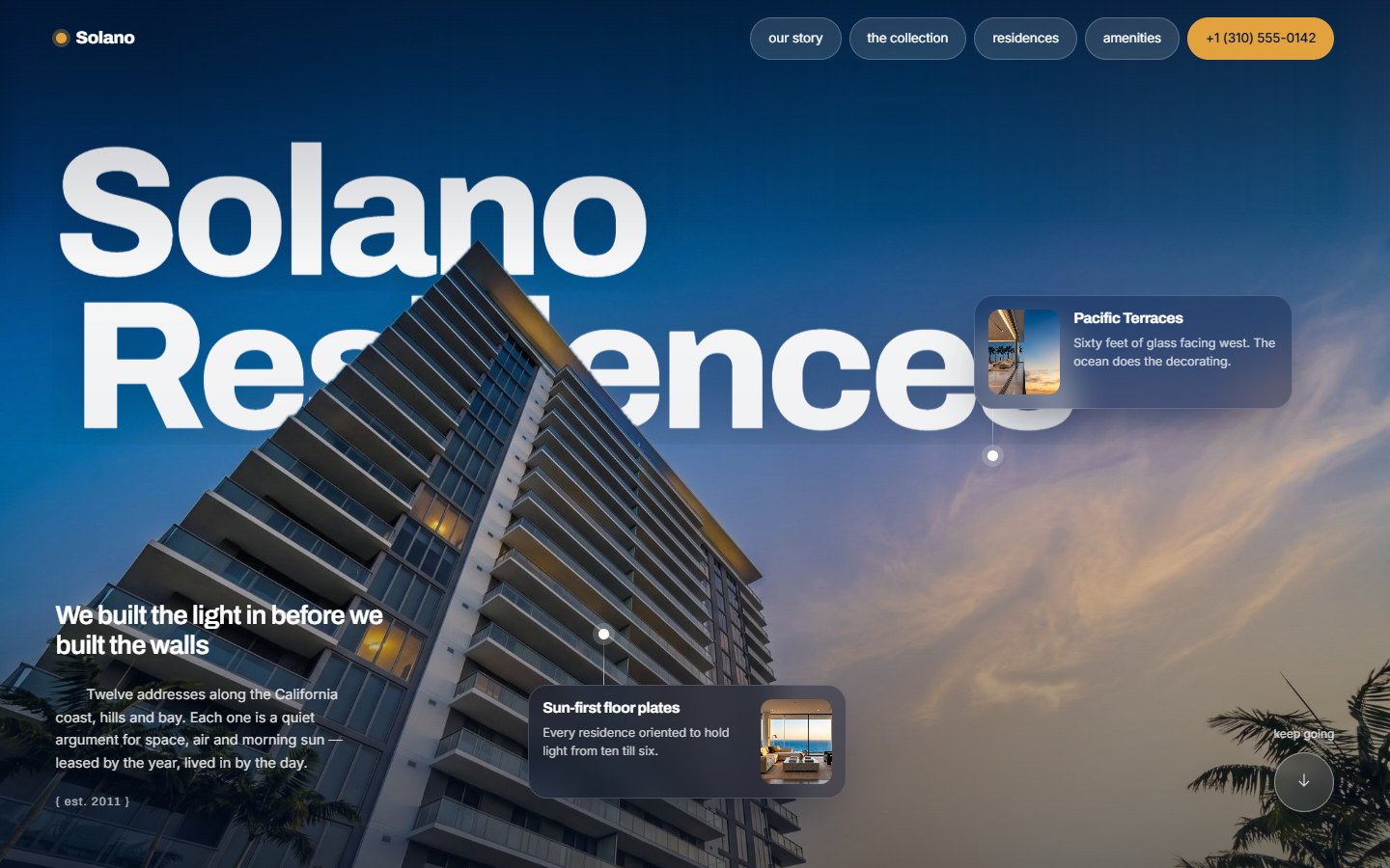 Solano Residences website